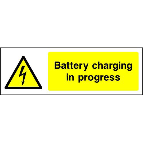 Battery charging in progress 1 Danger Electricity