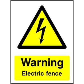 Warning Electric fence