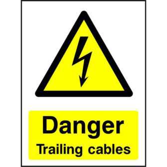 Danger Trailing cables