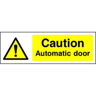 Caution Automatic door