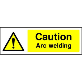 Caution Arc welding