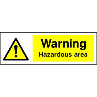 Warning Hazardous area