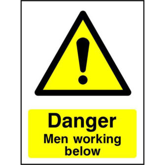 Danger Men working below