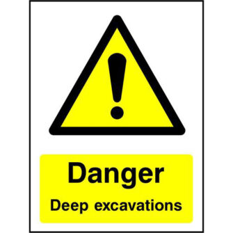 Danger Deep excavations