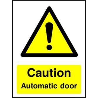 Caution Automatic door