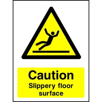 Caution Slippery floor