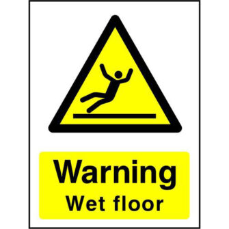 Warning Wet floor
