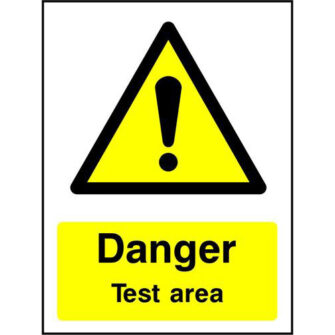 Danger Test area