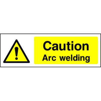 Caution Arc welding