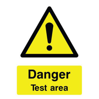 Danger Test area