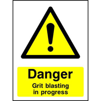 Danger Grit blasting
