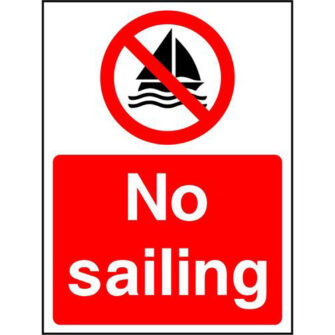 No sailing
