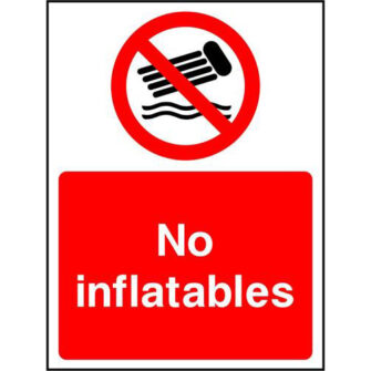 No inflatables