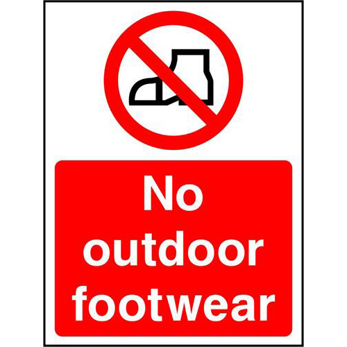 No outdoor footwear 1 No outdoor footwear