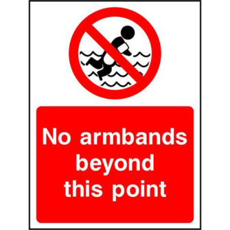 No armbands beyond this point