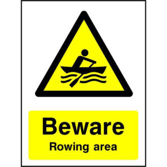 Beware Rowing area