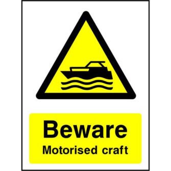 Beware motorised craft