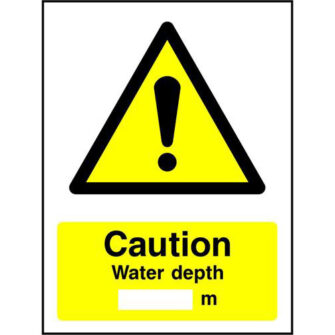 Caution Water Depth