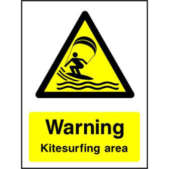 Warning Kitesurfing area